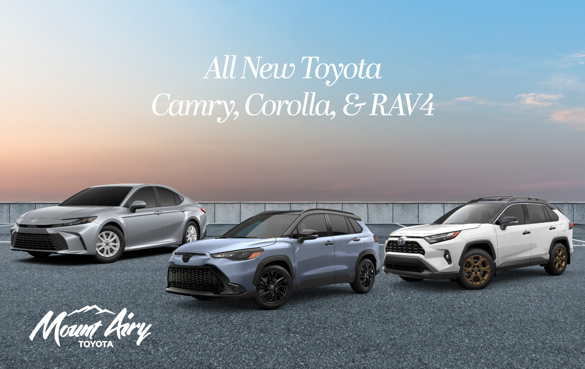 2024 Toyota Camry, Corolla, & RAV4 at Mount Airy Toyota