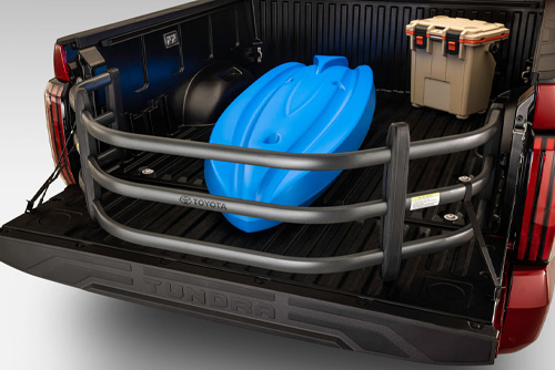 Tundra bed extender, truck bed length extender, Toyota cargo extender, long item hauling Tundra