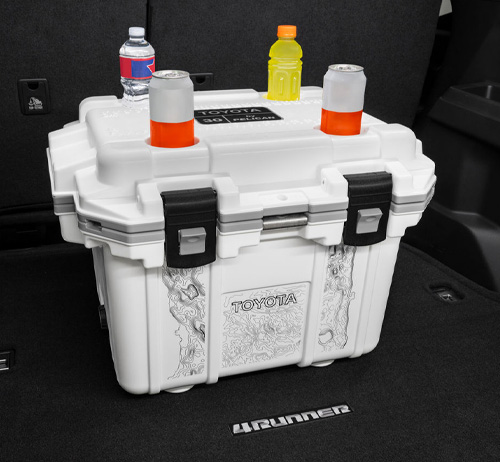 Toyota Pelican cooler, rugged vehicle cooler, overland cooler for trucks, high-performance car cooler