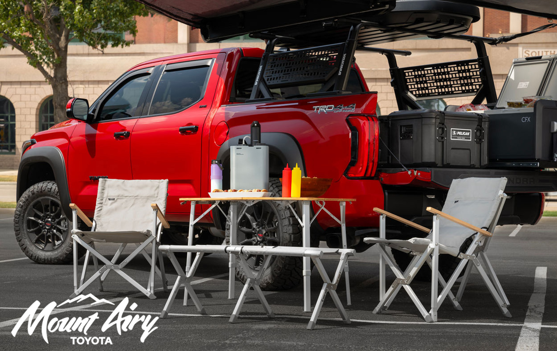 Toyota tailgate upgrade, summer tailgating gear, Toyota party accessories, tailgate accessories Toyota