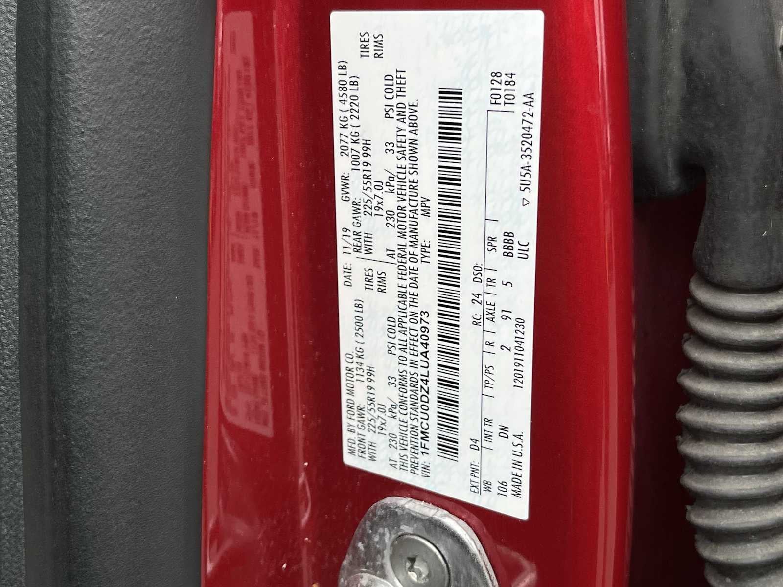 2020 Ford Escape Titanium Hybrid