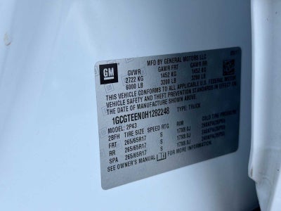 2017 Chevrolet Colorado 4WD ZR2
