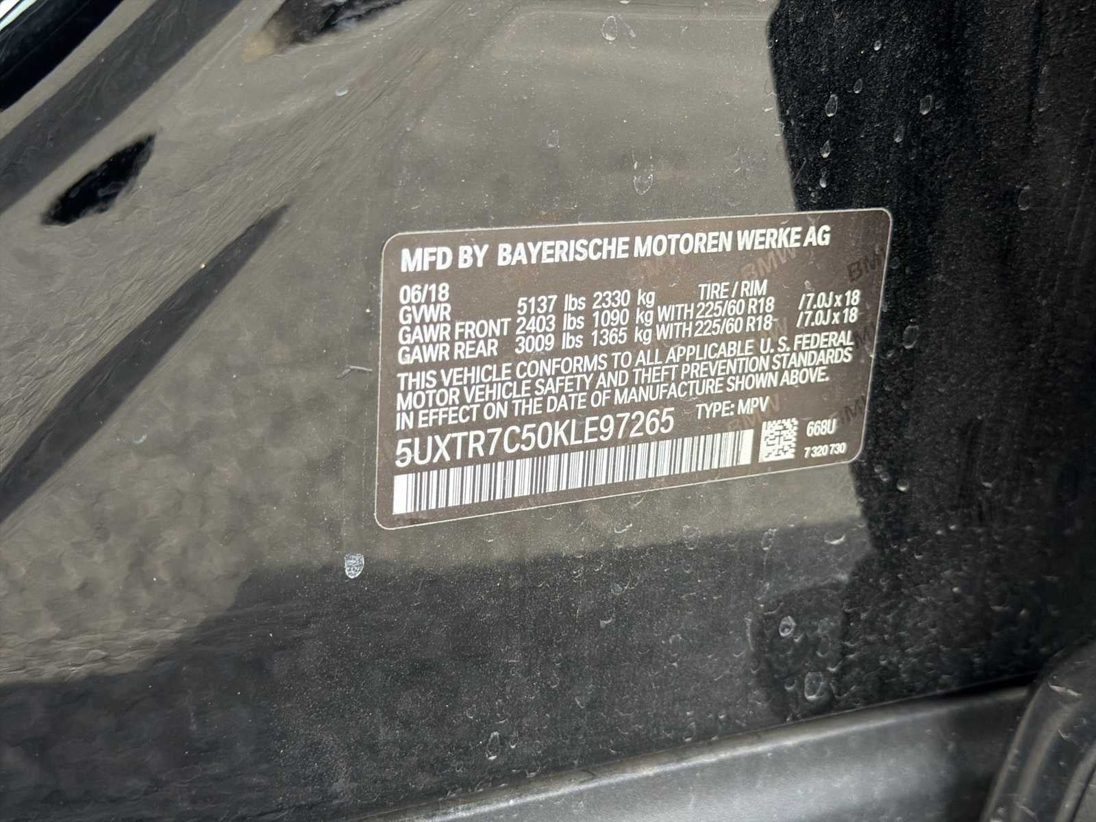 2019 BMW X3 sDrive30i