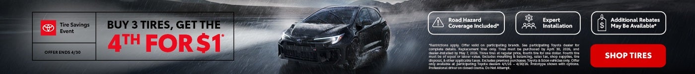 Toyota Tire & OEM Parts Specials